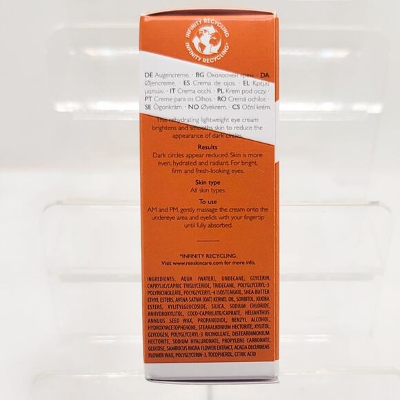 Ren Clean Skincare New Brightening dark circle Radiance eye cream Full size 15ml - Picture 4 of 8